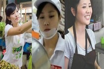 Mặt mộc đẹp mê mẩn của những “Tây Thi” bán hàng rong