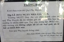 Tranh cãi trường mẫu giáo treo biển “không nhận quà ngày 20/11“