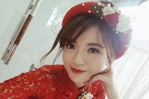 Hot girl fan MU Tú Linh rạng rỡ trong ngày ăn hỏi