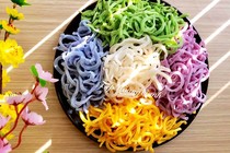 Cách làm mứt dừa non ngũ sắc