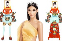 Trang phục 'Bàn thờ' của Hoàng Thùy lọt top bình chọn tại Miss Universe