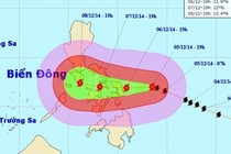 Bão Hagupit đang suy yếu, có thể đổ vào Nam Trung Bộ