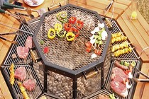 Bàn nướng bát giác - ý tưởng đỉnh cho bữa tiệc BBQ 