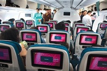 Soi nội thất máy bay Airbus A350-900 Vietnam Airlines