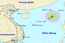 Đường đi “lạ” của áp thấp nhiệt đới mới trên Biển Đông