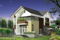 10 mẫu biệt thự 2 tầng 70m2 đơn giản mà hiện đại