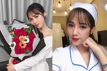 Nữ điều dưỡng xinh đẹp BV Bạch Mai đón sinh nhật ở khu cách ly