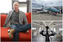 Bên trong siêu máy bay riêng 10 triệu USD của tỷ phú Jeff Bezos