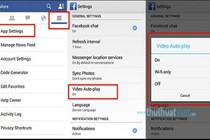 Cách tắt chức năng tự động phát video trên Facebook