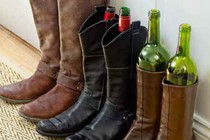Chai rượu vang giữ dáng bốt cao cổ