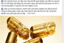 Sự thật nano vàng chữa ung thư: Tiền mất, tật mang?