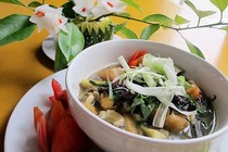 Ốc bươu bung củ chuối phòng chữa tiểu đường