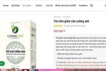  Trà giảm cân Cường Anh bị tố quảng cáo sai sự thật