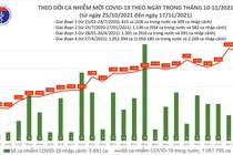 Ngày 17/11: Số ca nhiễm tăng lên gần 10.000 ca, có 4956 ca cộng đồng