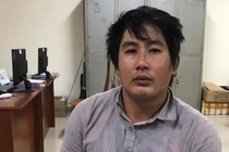 Đối tượng Hồ Văn Vàng tại Cơ quan công an.