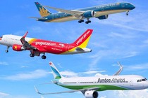 Hơn 30 chuyển bay phải chuyển hướng hạ cánh do thời tiết xấu