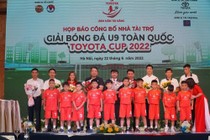 Họp báo giải bóng đá U9 toàn quốc Toyota Cup.