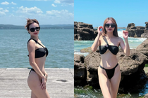 Em gái Công Vinh gợi cảm “tràn màn hình” khi diện bikini khoe dáng