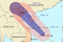 Bão số 6 sẽ di chuyển dọc ven biển Trung Bộ