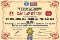 Kỷ lục Việt Nam dành cho hồ Lắk gây xôn xao dư luận