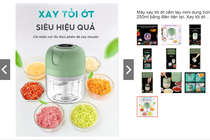 Máy xay tỏi ớt chạy điện mini 65.000 đồng