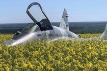 MiG-29 hạ cánh khẩn cấp xuống cánh đồng hoa cải