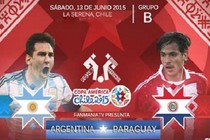 Lịch thi đấu bóng đá Copa America hôm nay, rạng sáng 14/6/2015