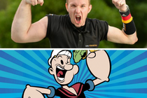 Xuất hiện phiên bản đời thực của thủy thủ Popeye  