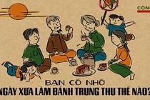 Thú vị bộ ảnh về chiếc bánh trung thu cổ truyền