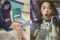 Hot girl ngủ gật khiến “500 anh em” không muốn đánh thức