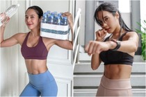 Nữ HLV Gym Thái Lan khoe cơ bụng 6 múi nhìn mà phát mê