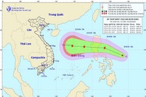 Áp thấp nhiệt đới cách bờ biển miền Trung Philippines khoảng 440km