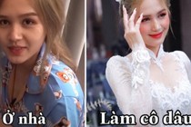 Hậu đám cưới, hot girl Instagram lộ thời trang ở nhà gây sốt