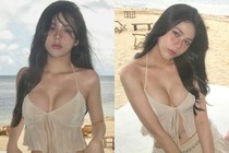 "Hot girl tạp hóa" Sài thành diện đồ mỏng tang, khoe vòng 1 lấp ló