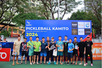 Giải Pickle ball Hà Nội quy tụ nhiều vận động viên tranh tài