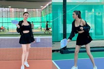 "Nhập môn" Pickleball, em gái Lê Công Vinh khoe sắc "cực nuột"