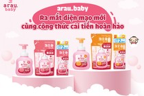 arau.baby thay đổi thiết kế bao bì và cải tiến công thức cho sản phẩm sữa tắm trẻ em