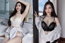 Hotgirl xinh như nữ thần, mặc đồ ở nhà cũng gây mê đắm