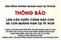 Công an Quảng Nam vào TP HCM để làm căn cước công dân cho người dân