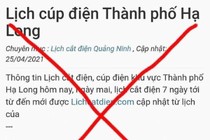 Xuất hiện nhiều website giả mạo thông tin lịch cắt điện