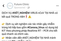 Yêu cầu phòng khám Future Clinic ngưng quảng cáo dịch vụ xét nghiệm virus corona tại nhà