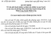 Quảng Ngãi sắp điều chỉnh quy hoạch đô thị Minh Long hơn 1.731ha