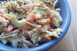 Cách làm salad gà trộn mayonnaise kiểu Tây