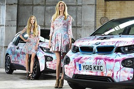 Sắc màu “xế xanh” BMW i3 tại London Fashion Week