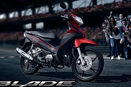 Chi tiết xe số Blade 110 sơn mờ mới của Honda VN