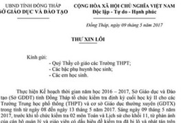 Giám đốc Sở GDĐT Đồng Tháp xin lỗi vụ lộ đề thi