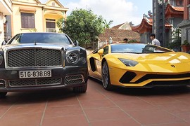 Lamborghini Aventador S và Bentley Mulsanne 100 tỷ ở Hải Dương