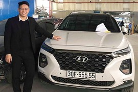 Hyundai SantaFe 2019 biển "ngũ quý" giá 2,5 tỷ ở Hà Nội