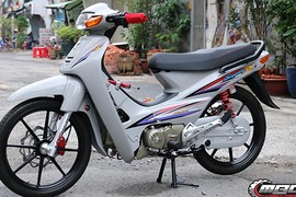 Choáng với Honda Wave độ động cơ 190cc ở Sài Gòn