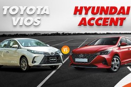 Doanh số Toyota Vios tại Việt Nam tụt dốc, "hít khói" Hyundai Accent